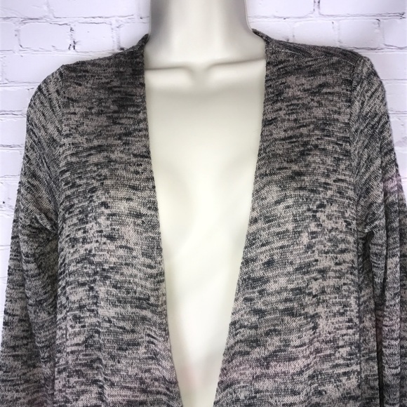 NWT SOFT cardigan black & Dusty pink knit longline XS LuLaRoe cozy lightweight - Picture 2 of 8